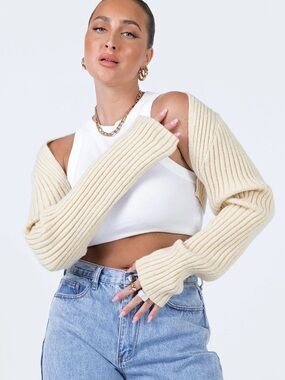 Princess Polly Aytan Bolero Sweater Beige